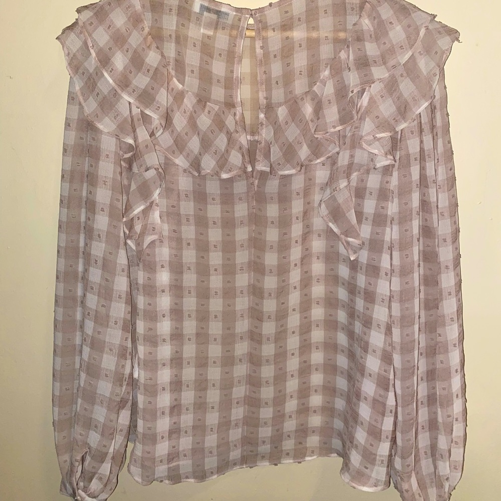 TOPSHOP Sheer Mesh Loose Top - Picture 2 of 2